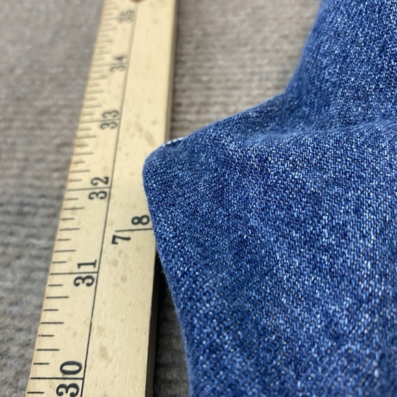 Vintage Levis 505 Jeans Mens 33x34 Y2K Blue Medium Wash Straight Cotton Denim - Picture 10 of 12